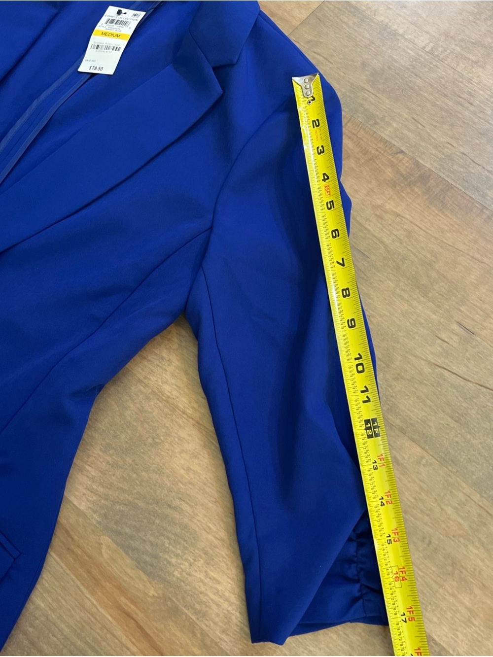 INC International Concepts Women's Cobalt Blue Tailored Blazer - Picture 7 of 8